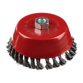 ЕРМАК Щетка металл. для УШМ 150мм/М14 крученая (чашка)
