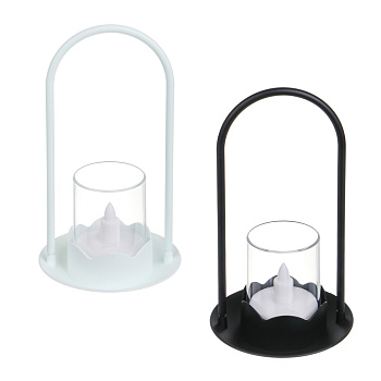 Светильник LED декоративный "Свеча", 9,5x9,5х17,5, 3хLR44, пластик, 2 цвета