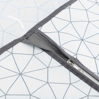 VETTA Чехол для одежды, с прозрачным окном, 60х130см, Валери, молния, полипропилен