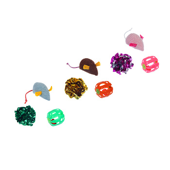 Набор игрушек для кошек тм VETTA (мышь, бочонок, шуршалка) 3шт