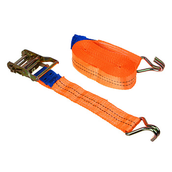 ЕРМАК Стяжка груза с храповиком 10м, 2000/4000 кг, двойной крюк