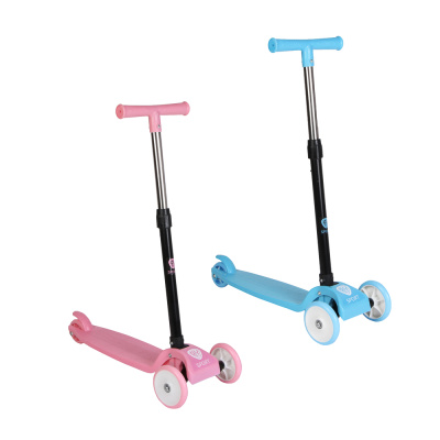 Самокат 3-х колесный, тм BY SPORT, складной, 56x21x58-62-66-70см, до 30кг, металл, пластик