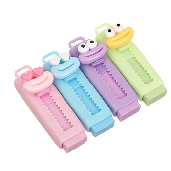 Ластик выдвижной "Мемы", 8,5х2,5см, ТПР, пластик, 4 вида, шоу-бокс