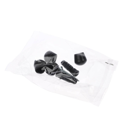 Вешалка настенная, 7 крючков, металл, цвет матовый черный