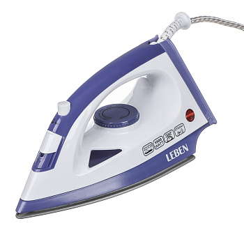 LEBEN Утюг 1300ВТ отпар, тефлон шнур 1,35м