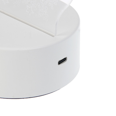 Светильник LED, 13x17x10 см, пластик, USB