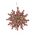 СНОУ БУМ Подвеска декоративная "Снежинка" 12 см, пластик, глиттер, розовое золото