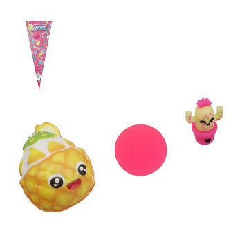 Игрушка сюрприз для девочек (мяч, насадка на карандаш, сквиш), PU, TPR, 15,5х6х6см, 3-6 дизайнов