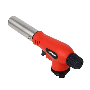 Горелка газ. с газогенератором тм ЕРМАК, пьезорозжиг, цанг. захват, шир. сопло, 16,5х6х4см