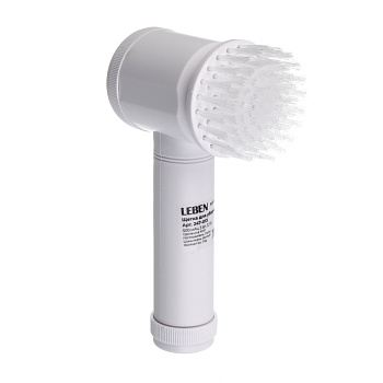 LEBEN Электрическая щетка для уборки, 5 насадок, 500 мАч, пластик, белый