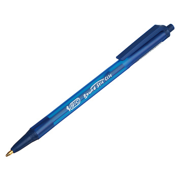 Авторучка шариковая BIC синяя с кнопкой "Раунд Стик Клик", наконечник 1,0 мм, 926376