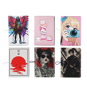 Визитница-картхолдер тм ЮL на 10 карт с удерживающей резинкой, ПВХ, 10,4х7см, 6 дизайнов