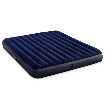 INTEX Матрас надувной CLASSIC DOWNY, 203x183x25см, до 272кг, 64755