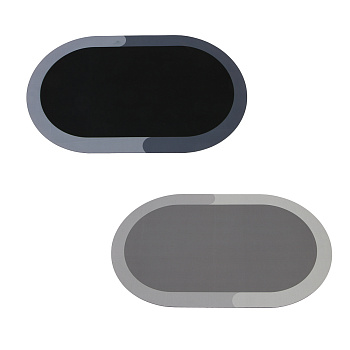 VETTA Коврик для ванной комнаты, 50x80 см, 70% полиэстер, 30% резина, 2 цвета