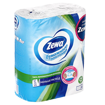 Полотенца бумажные ZEWA, 2 рул.