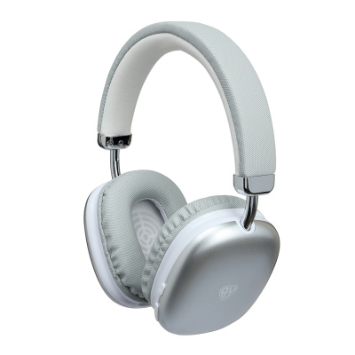 Наушники беспроводные полноразмерные BY CrystalPods, 400мАч, BT5.3, серебро