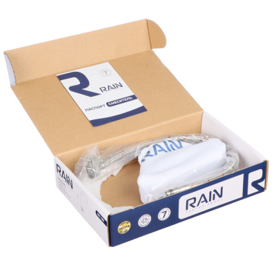 RAIN Смеситель для кухни Венера, высокий излив, керам. кран-буксы 1/2, латунь, хром, ручки керамика