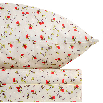 PROVANCE Стандарт Комплект постельного белья 1,5 (4 предмета), бязь, 100% хлопок, 4 дизайна