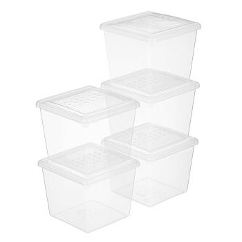 Набор контейнеров для заморозки 1л 5шт, пластик