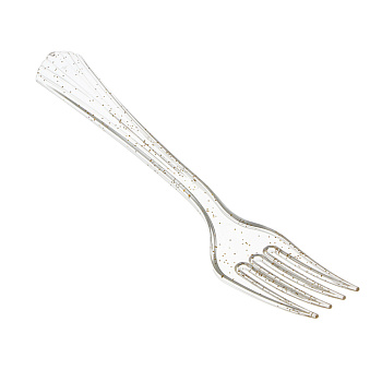 Набор столовых приборов одноразовых тм Fntastic, 20 шт, пластик, золото, вилки, ложки