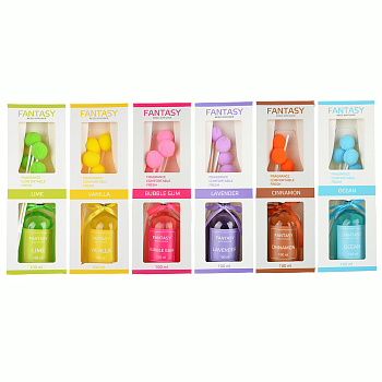 NEW GALAXY Ароматизатор диффузор "Фэнтази", 100 мл. (бабл гам, лаванда, океан, ваниль, корица,лайм)