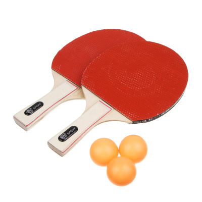 Набор для настольного тенниса 2*, тм BY SPORT, (2 ракетки, 3 мяча), дерево