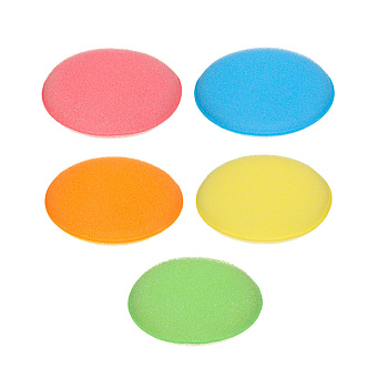 Губки для мытья посуды тм VETTA, 4 шт, d11см, поролон