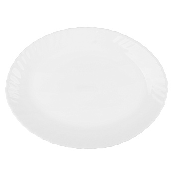 MILLIMI Бьянко Плюс Блюдо овальное 24см опаловое стекло
