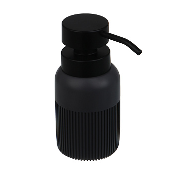 Диспенсер для жидкого мыла тм VETTA Модена, 230мл, полирезин, серый, 7x7x15см