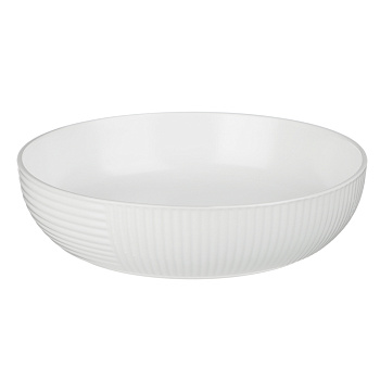 MILLIMI Монблан тарелка для супа 20x5см, 800мл, керамика, белый