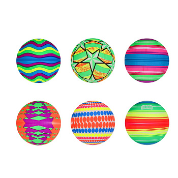 Мяч пляжный, тм BY SPORT, 22см, ПВХ, 60гр (+-10%), 6 цветов