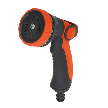 INBLOOM Пистолет садовый для полива, 8 режимов, регулятор напора, ABS, TPR