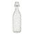Бутылка для воды с пробкой 8x30см 1000мл, стекло, пластик