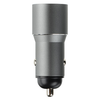 ЕРМАК Зарядное устройство в авто, USB QC3.0+PD, 5V-3A, 9V-3A, 12V-2,5A, металл