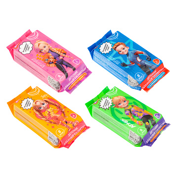 BY Русские Супергерои Влажные салфетки детские, мини, 8шт, 6+