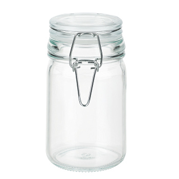 Банка для сыпучих продуктов, стекло, стекл.крышка 250 мл
