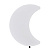 BY Светильник-ночник в розетку Месяц светодиодный, 1Вт, 9см, 230В, пластик, белый