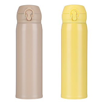 Термос-кружка тм SATOSHI Чегет с крышкой на защелке, 450мл, нерж.сталь