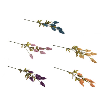 LADECOR Ветка декоративная, сухоцвет, 70 см, пластик, ткань, проволока, 5 цветов
