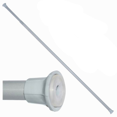 Карниз для шторы в ванную раздвижной 280 см, металлик