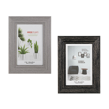 Фоторамка, 10x15 см, пластик, 2 цвета