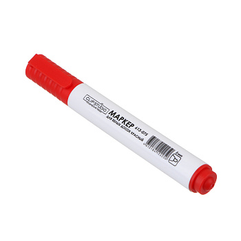 Маркер для белых досок ClipStudio красный, пулевидный, 5мм