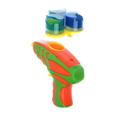 ИГРОЛЕНД Пистолет стреляющий дисками, PP, ABS, 4 дизайна, 16х3,5х21,5 см