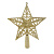 СНОУ БУМ Наконечник на елку “Звезда” 17,5 см, глиттер, золото, пластик
