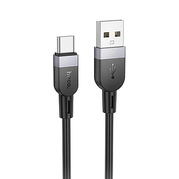 Кабель для зарядки USB(A)-Type C hoco. модель X109 Energy, 2 м, силикон, черный