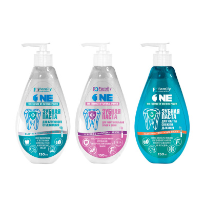 Зубная паста Family Cosmetics, 3 вида, 150мл