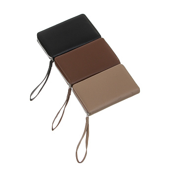 Портмоне-органайзер 20 отделений на молнии тм ЮL Diplomat, ПУ, металл,19х11х2,5см, 3 цвета