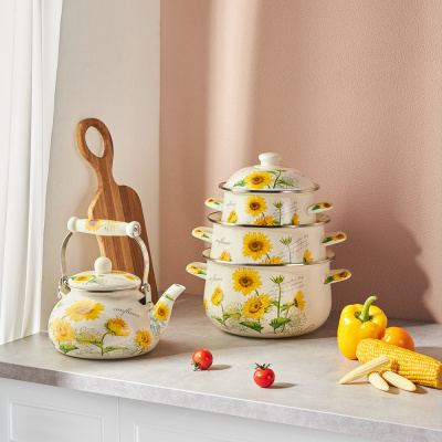 VETTA Подсолнухи Чайник эмалированный, 2,5л, индукция