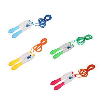 Скакалка со счетчиком тм BY SPORT, 3 м, d4мм, ПП, сталь, 4 цвета
