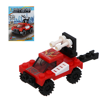 ИГРОЛЕНД Конструктор "Городские машинки" 8 в 1, 8х3,5х11 см, ABS, 6 видов